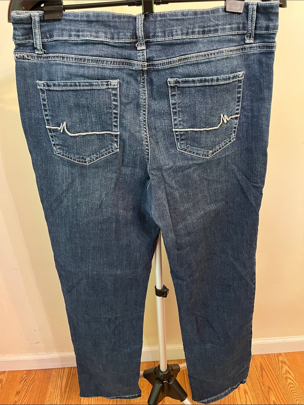 M jeans by Maurices Classic Straight-Leg Mid-Rise Women’s Jeans in Dark Blue - Picture 7 of 11